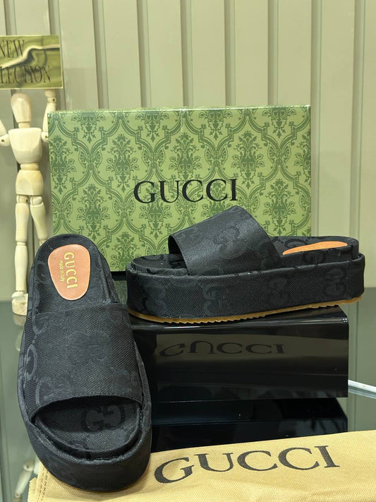 Gucci Black Platforms