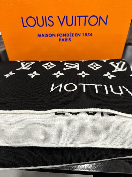 Louis Vuitton Κασκόλ Πλεκτό Μαύρο