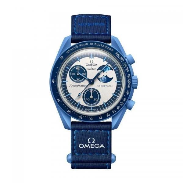 OMEGA X SWATCH MISSION TO MOON BLUE WATCH PRIMIUM QUALITY