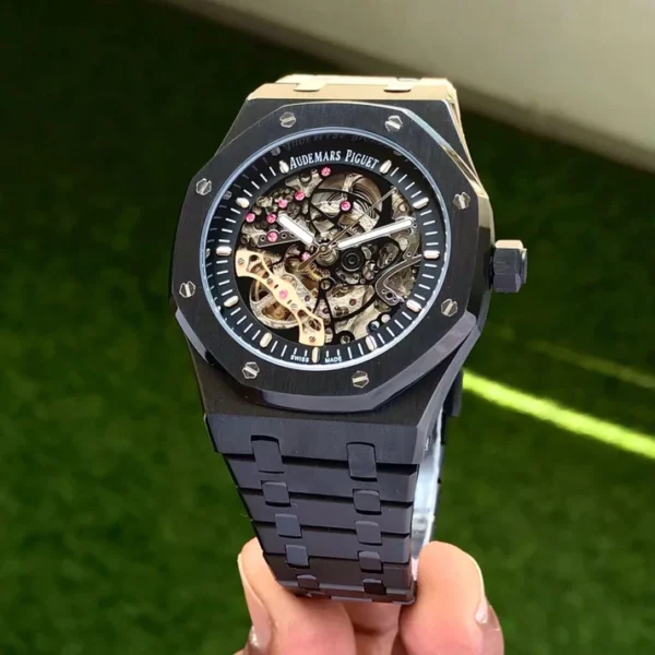 Audemars Piguet Skeleton AP Royal Oak Black Skeleton Metal AUTOMATIC