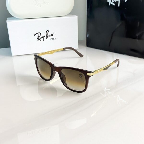 Rayban gold brown shaded 4287