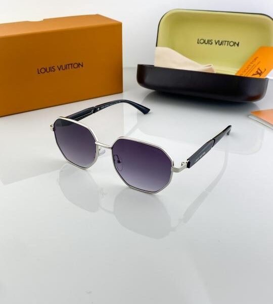 Louis Vuitton 5710 Silver Black Shaded Sunglasses