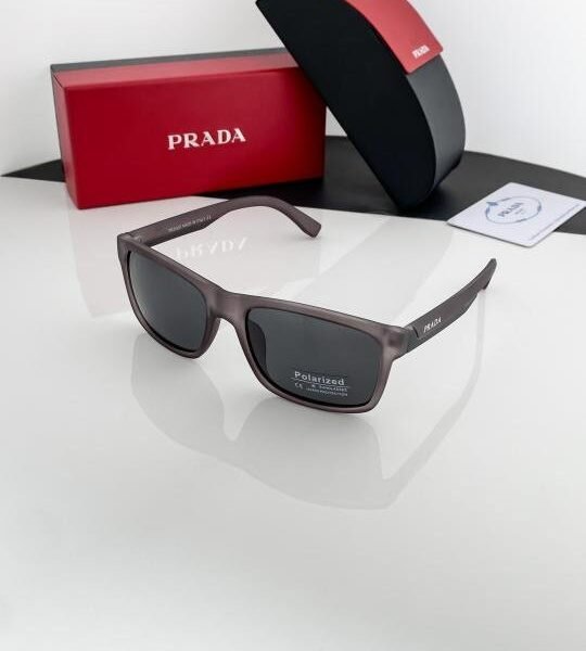 Prada Grey Black 0892 Sunglasses